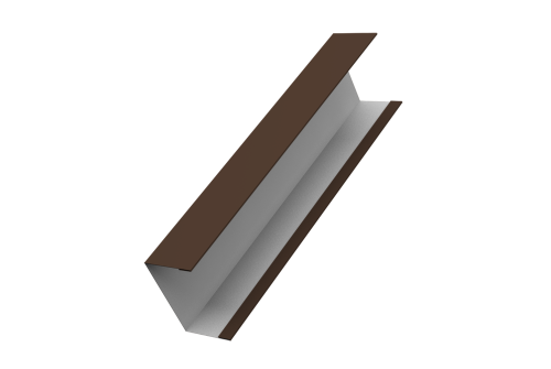Крышка жалюзи Milan, Tokyo для калиток, ворот 0,5 Drap RAL 8017 шоколад (2м)