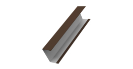 Крышка жалюзи Milan, Tokyo для калиток, ворот 0,45 Drap RAL 8017 шоколад (2,5м)