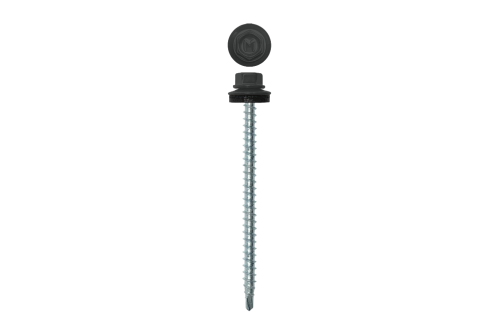 Саморез кровельный Daxmer 4,8х70 RAL 7016 (100) сверло №1