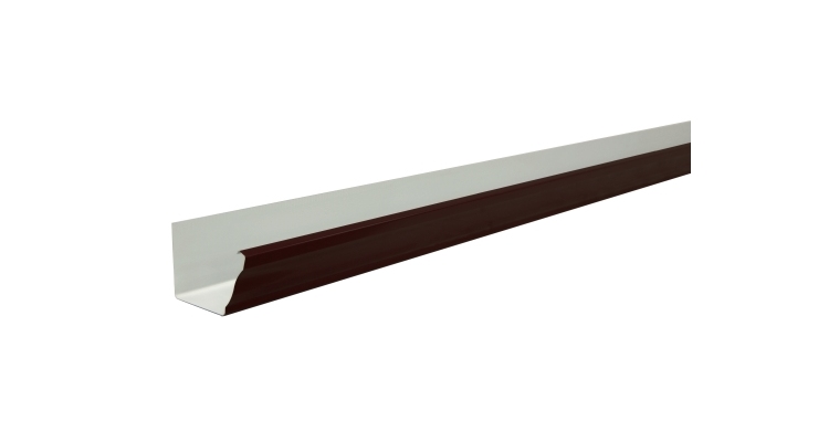 Желоб прямоугольный Vortex 127мм 3м RR 32 темно-коричневый